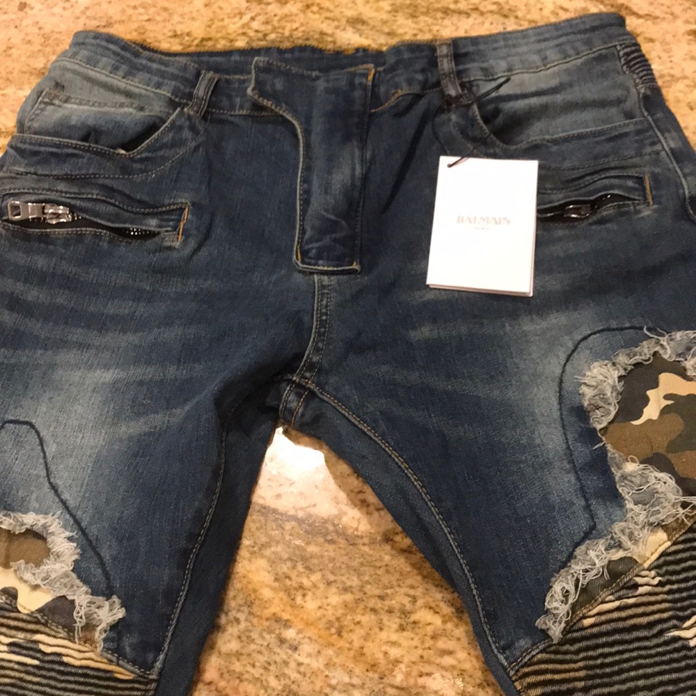 Balmain Paris unique styled jeans